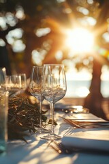 Formal dinner setting