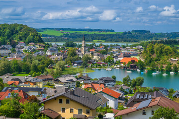 The village of Mattsee in the State of Salzburg, Austria