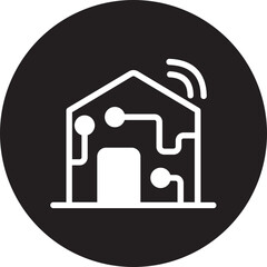 Smarthouse glyph icon
