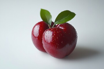 Obraz premium A realistic photo of an apple, hd, isolated on white background.