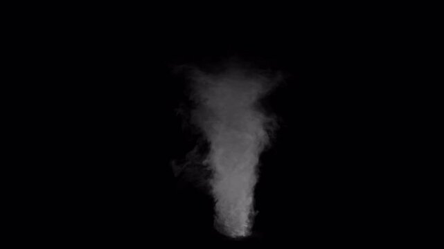 4K Dynamic Smoke Tornado Effect. Powerful swirling smoke effect with a natural tornado shape, great for video editing and visual effects.