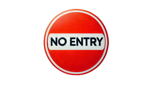do not enter sign