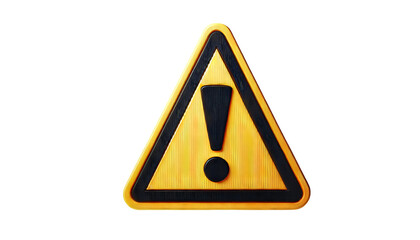 yellow warning triangle sign