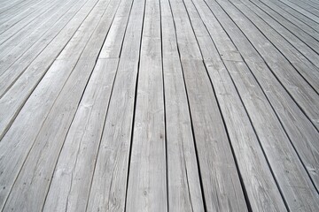 Light Grey Wooden Plank Flooring Surface with Natural Texture and Grain