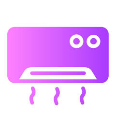 air conditioning gradient icon