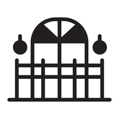 Balcony glyph icon