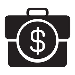 Briefcase  glyph icon