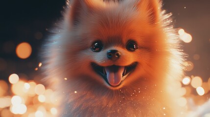 Obraz premium Dog's Open Mouth