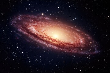 Spiral galaxy with central brightness