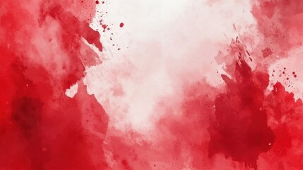 Abstract red background in watercolor style