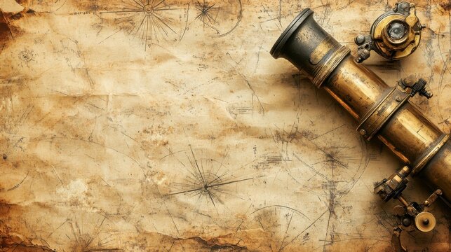 Ancient astronomical instruments on vintage paper background. Abstract old conceptual background on history, mysticism, astrology, science, etc. &ETH;&ETH;&sup2;&Ntilde;&sbquo;&ETH;&frac34;&Ntilde;&euro;: Tryfonov