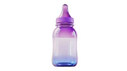 Baby bottle isolated on white transparent background