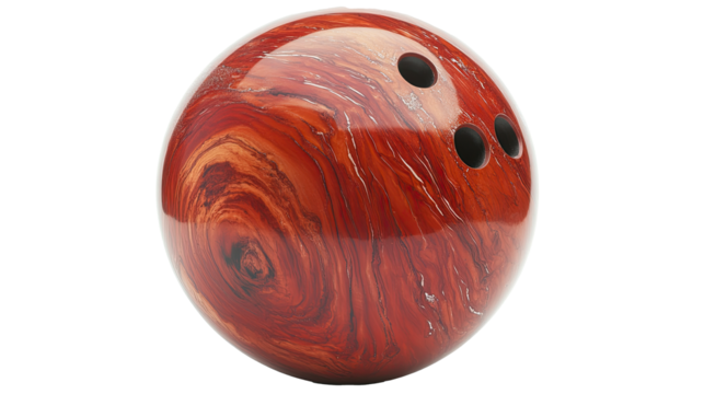 Bowling ball isolated on white transparent background