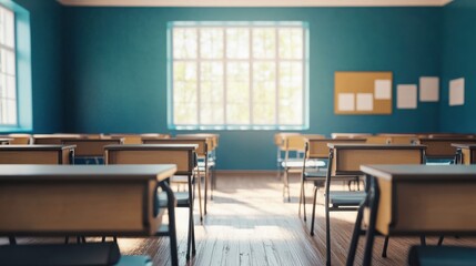 Engaging Classroom with Vibrant Natural Light