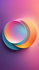 Obraz premium 3D renderings of abstract background representing the hopes, love, and success of 2025. for cell phone, mobile phone, cellular phone, smart phone / wallpaper/locking screen