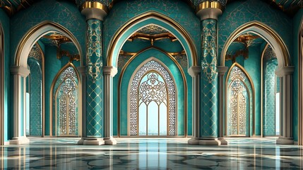 Elegant Ramadan Lanterns and Islamic Patterns - Festive Islamic Backgrounds
