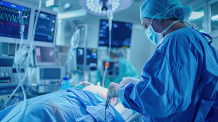 Advanced Catheter Ablation Procedure in High-Tech Operating Room for Cardiac Arrhythmia Treatment