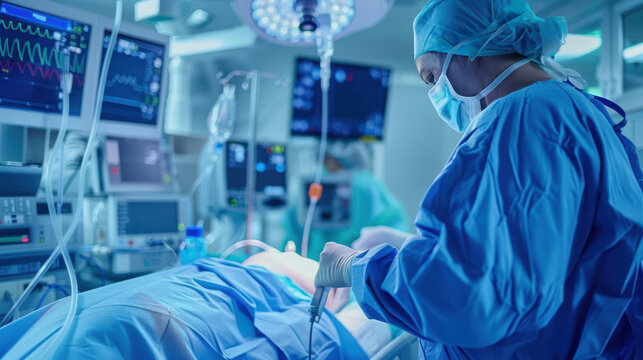 Advanced Catheter Ablation Procedure in High-Tech Operating Room for Cardiac Arrhythmia Treatment