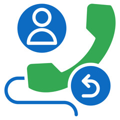 Recall vector contact us communication glyph icon