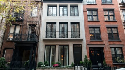 Modern Townhouse with Elegant Architecture and Urban Surroundings