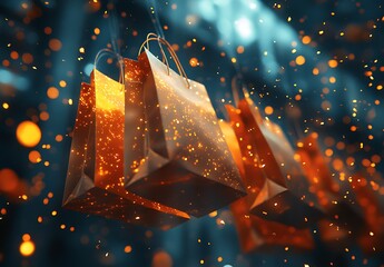 Group of Shopping Bags Ready for the Occasion


