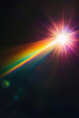 Bright Light on Black Background