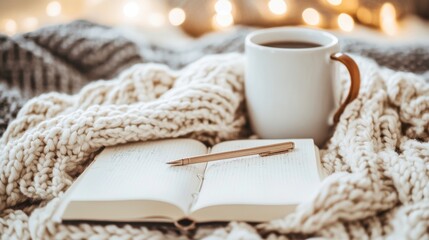 Cozy Mindful Journaling in a Calm Indoor Setting