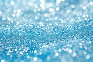 Glittering Sparkle: Abstract Festive Background in White and Light Blue