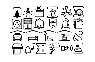 icon, icons, set, vector, business, symbol, sign, furniture, illustration, office, design, web, home, chair, computer, book, house, sofa, bed, document, room, shopping, silhouette, school, interior