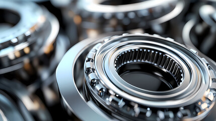 Bearing selection guide for mechanical systems: emphasizing load capacity and friction. concept bearing selection. Oscillation. Illustration
