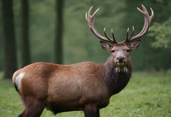 Obraz premium Wild Life Photography of The red deer (Cervus elaphus) 