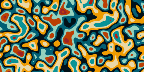 Colorful abstract geometric pop art wavy background with wave layers pattern