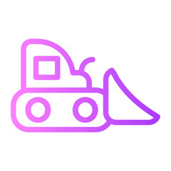 bulldozer gradient icon