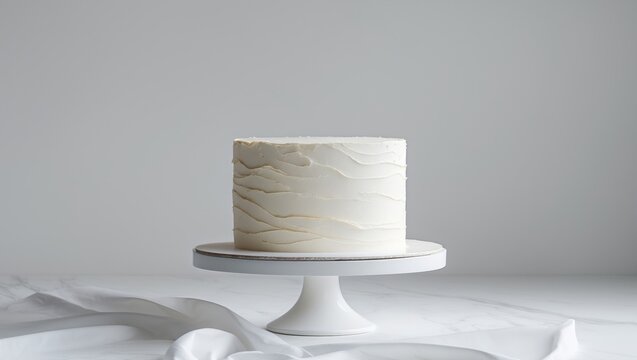 Elegant Cake Layout with Empty Space for Design