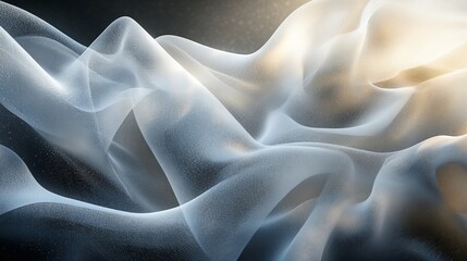 Obraz premium Mystical Dreamlike, ethereal patterns with light and shadow interplay. Generative AI