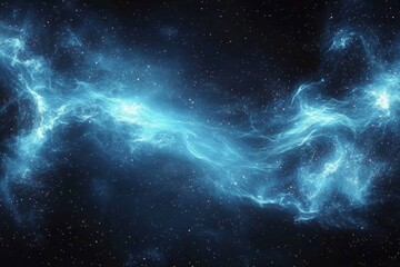 Obraz premium Nebula Stream A stream of nebula-like gas flowing across the infinite space. Generative AI