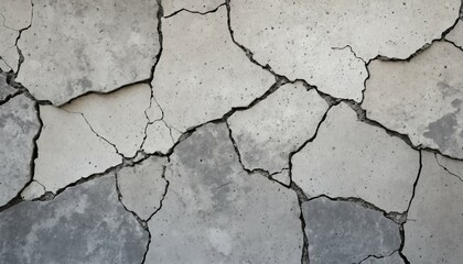 Fototapeta premium Worn-out grunge overlay with cracked cement textures