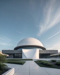 Contemporary Urban Museum with Dome Roof Design
