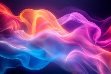 Obraz premium Color Flow Fluid streams of colors blending into dynamic transitions. Generative AI