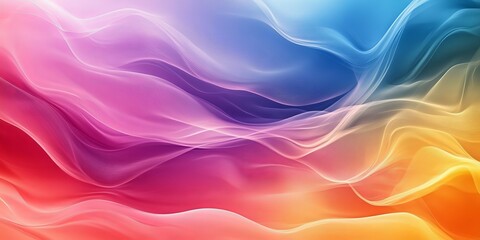 Obraz premium Color Flow Smooth flowing gradients of vibrant colors blending together. Generative AI