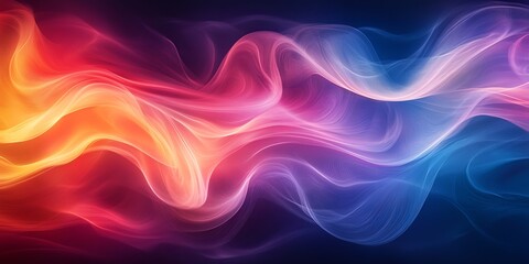 Fototapeta premium Color Flow Smooth flowing gradients of vibrant colors blending together. Generative AI