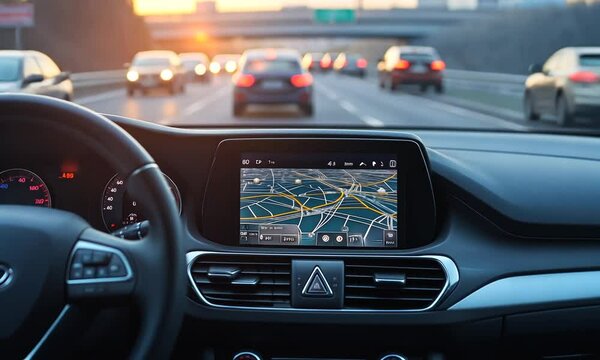 Sunset Drive: Navigating City Traffic with GPS