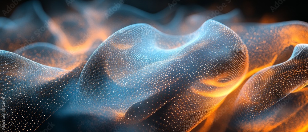 Poster light patterns forming intricate shapes. generative ai
