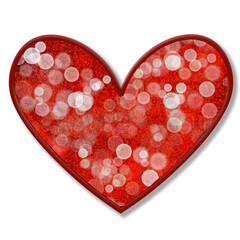 3D Heart  Valentine's Day Transparent Asset