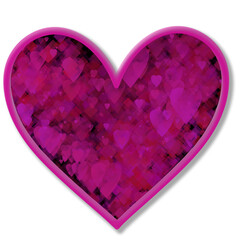 3D Heart  Valentine's Day Transparent Asset