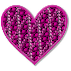3D Heart  Valentine's Day Transparent Asset