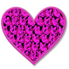 3D Heart  Valentine's Day Transparent Asset