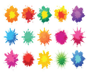 Multicolor Powder Explosion Stock Photo