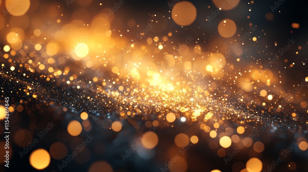 Poster creating a sparkling, atmosphere. generative ai