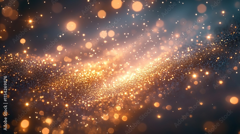 Poster creating a sparkling, atmosphere. generative ai